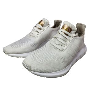 Adidas Swift Run 1.0 Sneaker Women's Size 9 White Gold Metallic Lightweight